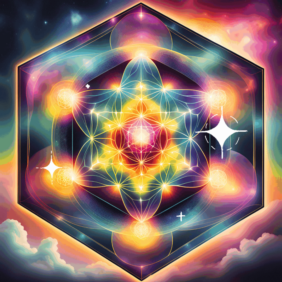 Sacred geometry mandala illustrating the labyrinth experience